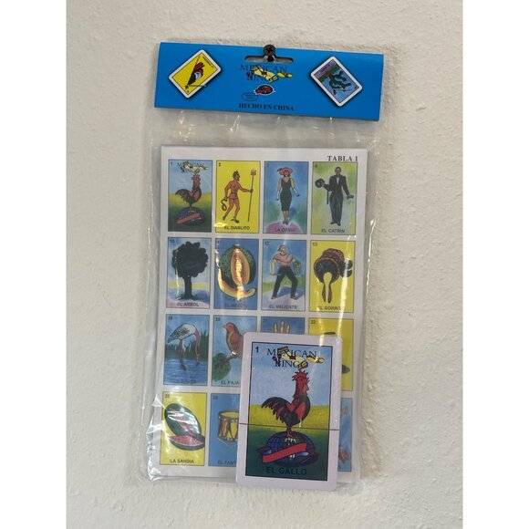 Mexican Loteria Bingo Game Set With Colorful Cards & Board - Picture 2 of 3